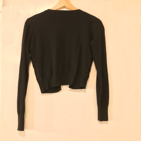 🚨LAST CHANCE - Closing closet🚨 Miss Morena Black Lace and Studs Cardigan - Picture 3 of 5
